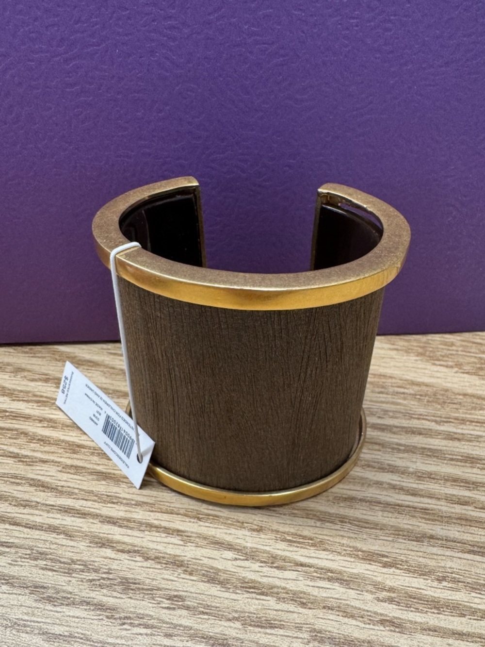 Tory Burch Black and Gold Kaleidoscope Cuff Bracelet